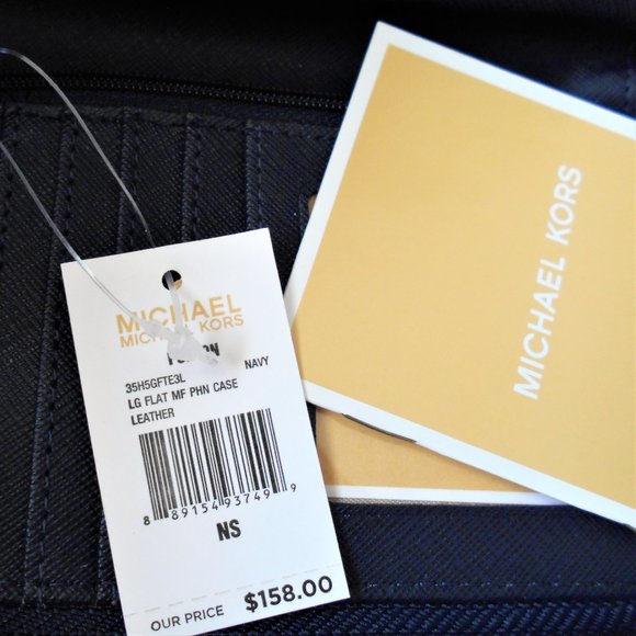 Michael Kors Large MF Phone Case Navy - Picture 13 of 13